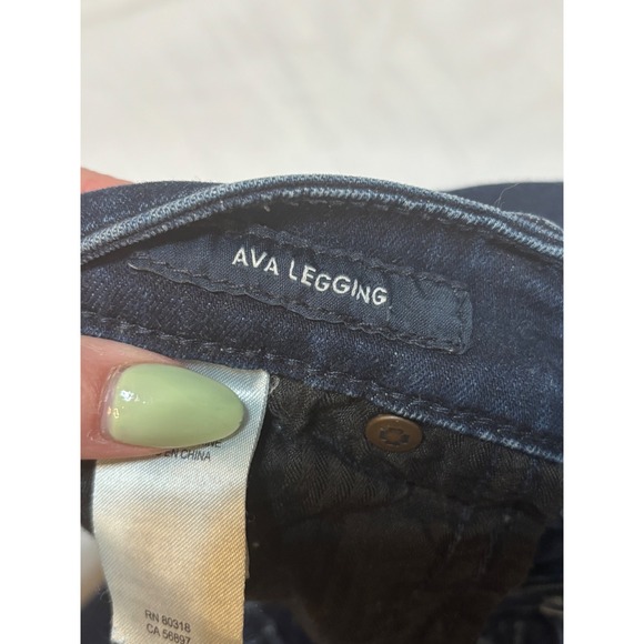 Lucky Brand Ava Legging Jeans Womens 6/28 Dark Wash Skinny Denim Indigo Mid Rise - Picture 4 of 5